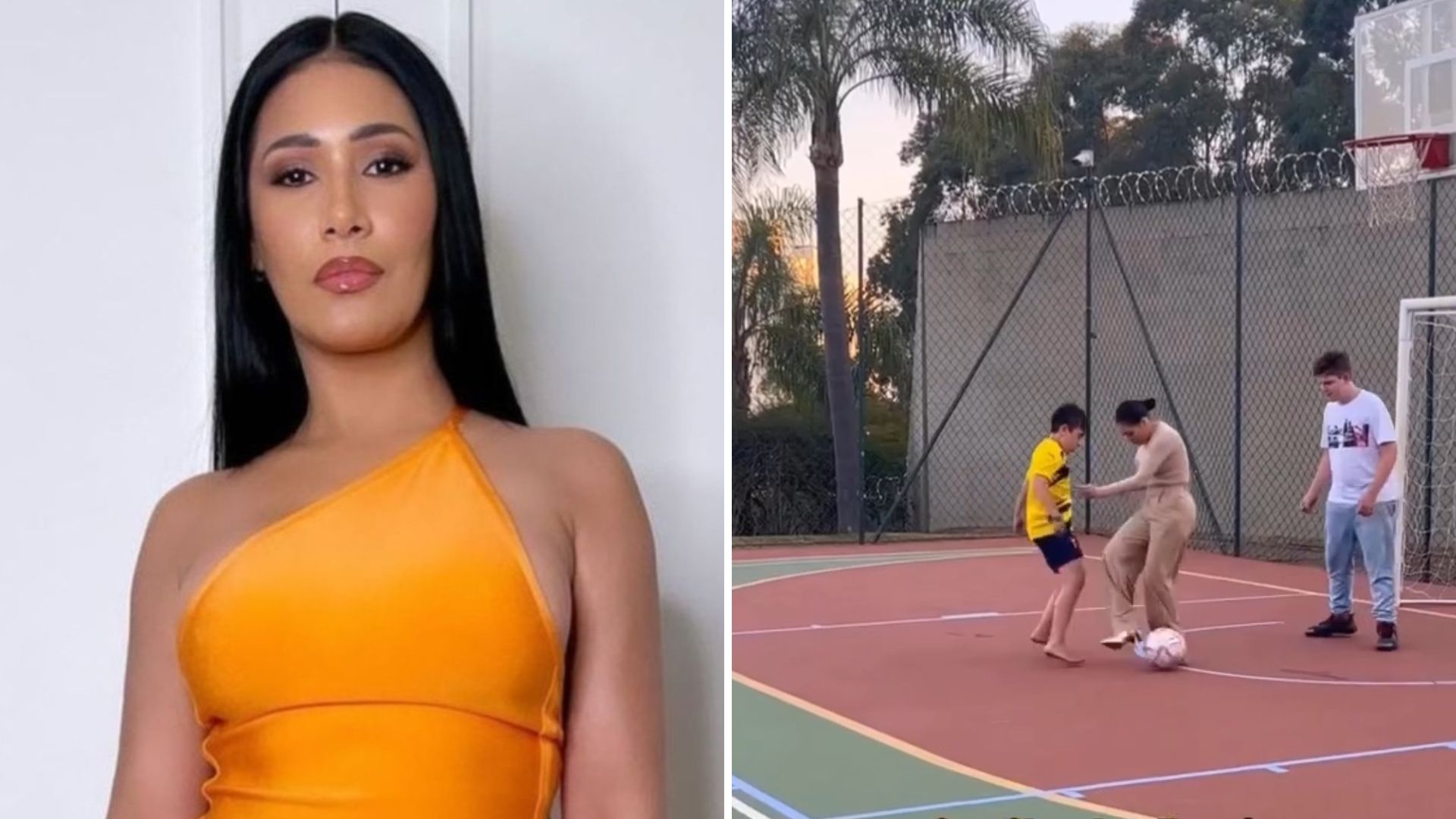 Simaria joga futebol de salto e dá palpite para estreia do Brasil na Copa: “Rumo ao hexa”