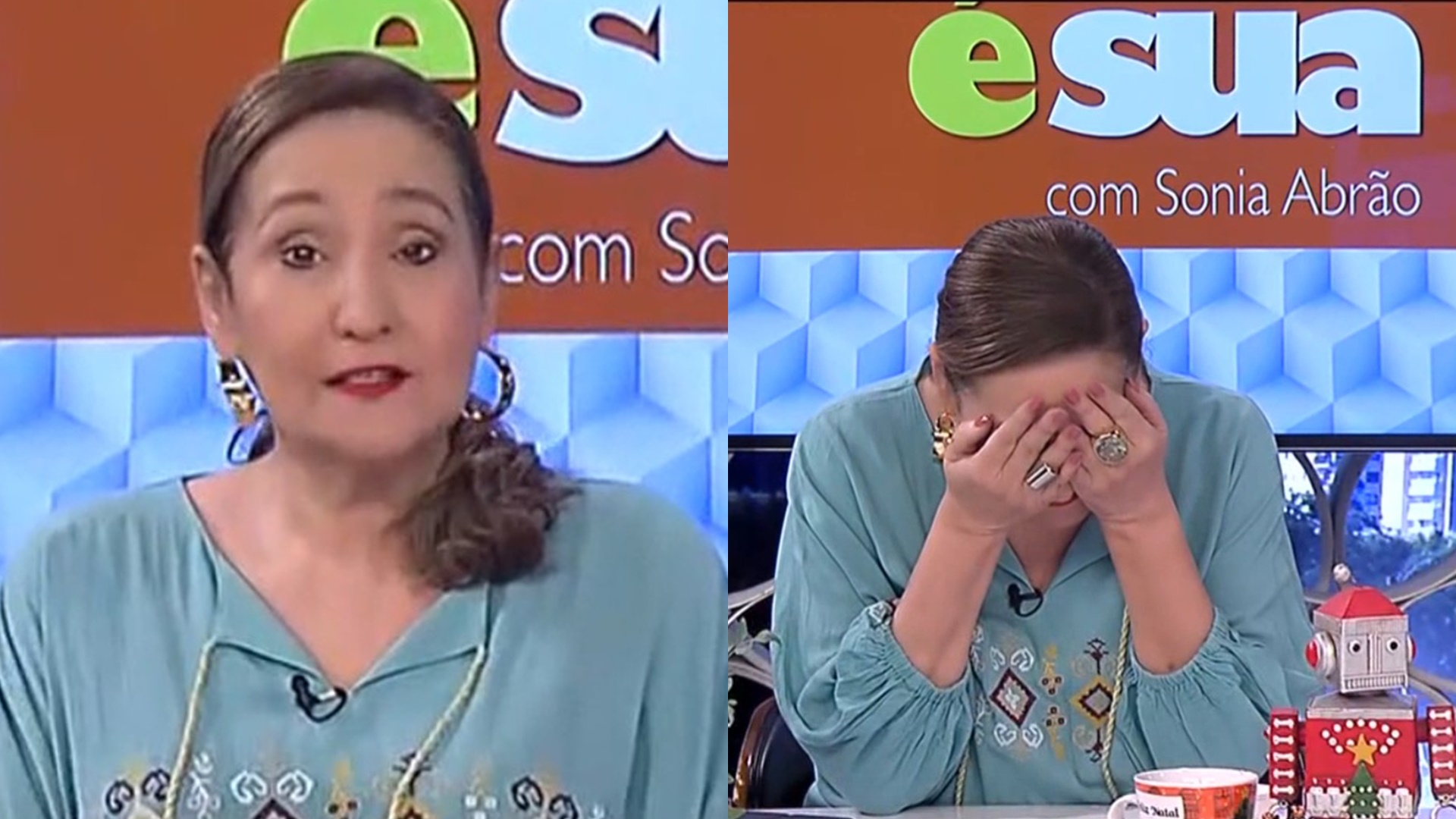 Sonia Abrão comete gafe imperdoável e toma bronca ao vivo na RedeTV!: “É a segunda vez”