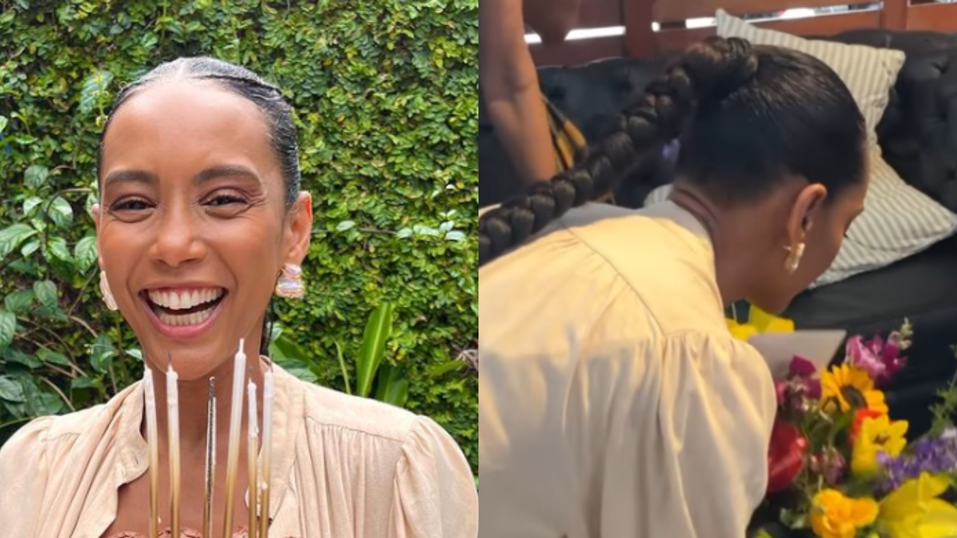 Taís Araujo completa 44 anos e recebe surpresa de equipe e família: “Meus amores”