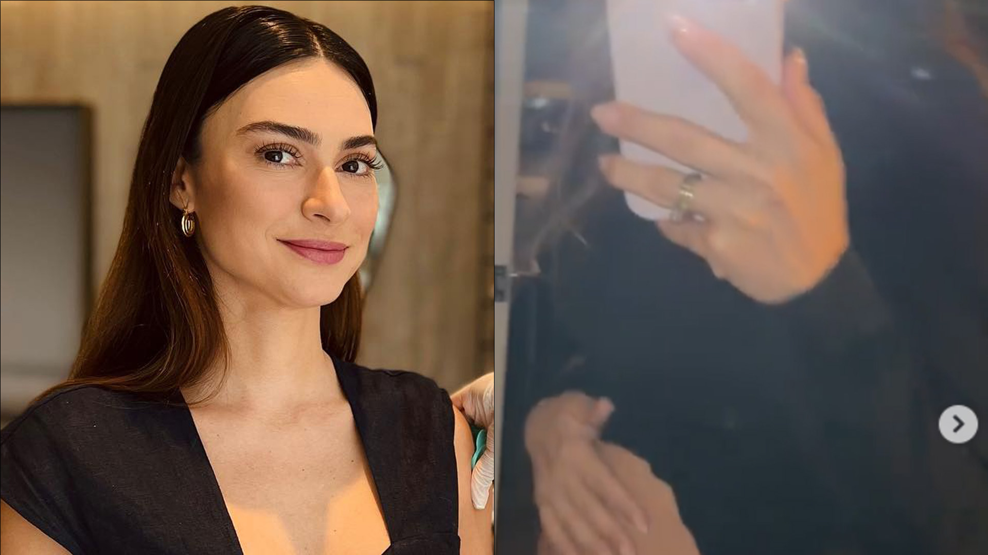 Thaila Ayala levanta a blusa e surpreende com barriguinha: “Já está assim?”