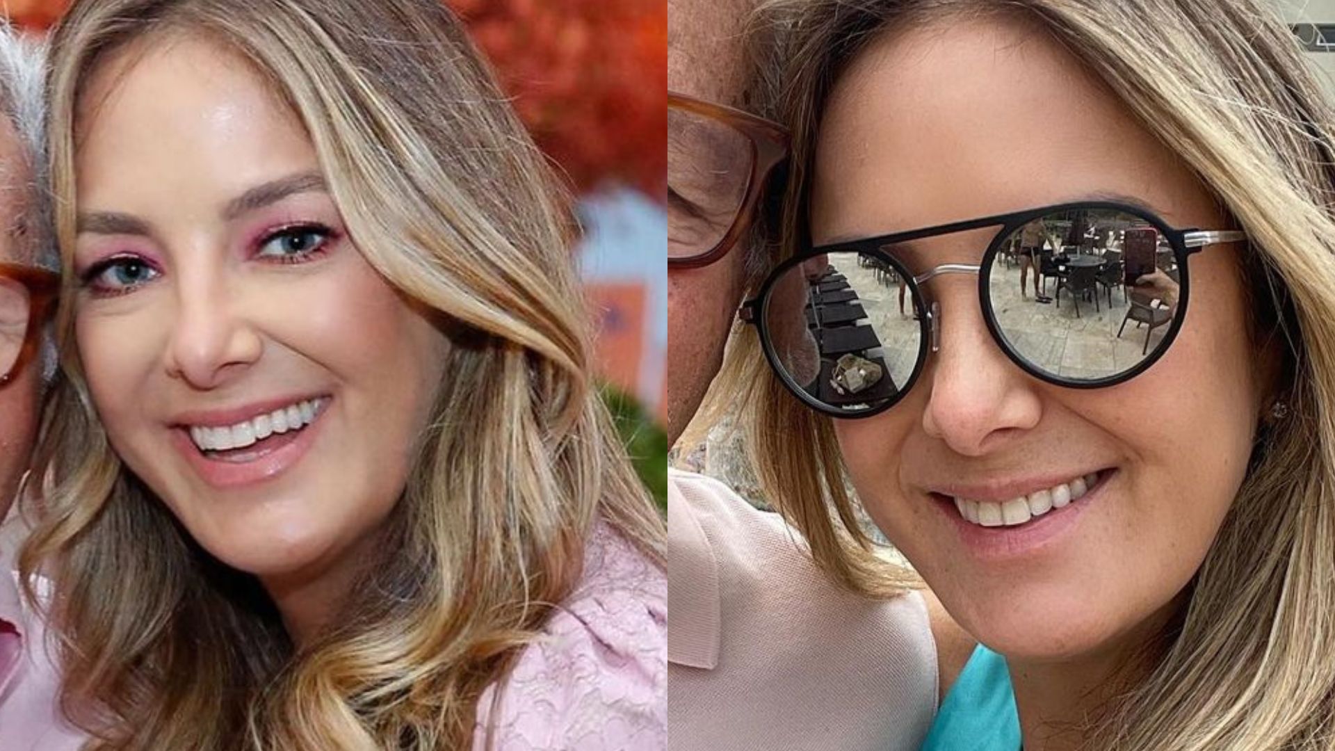 Em clique raro, Ticiane Pinheiro surge de biquíni ao lado do pai e se declara: “Dia do meu paizinho”