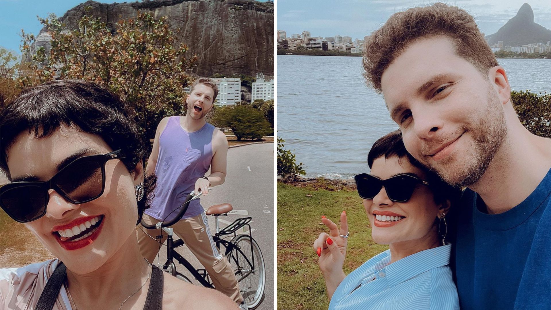 Vanessa Giácomo mostra bastidores de gravação com Thiago Fragoso para ‘Travessia’