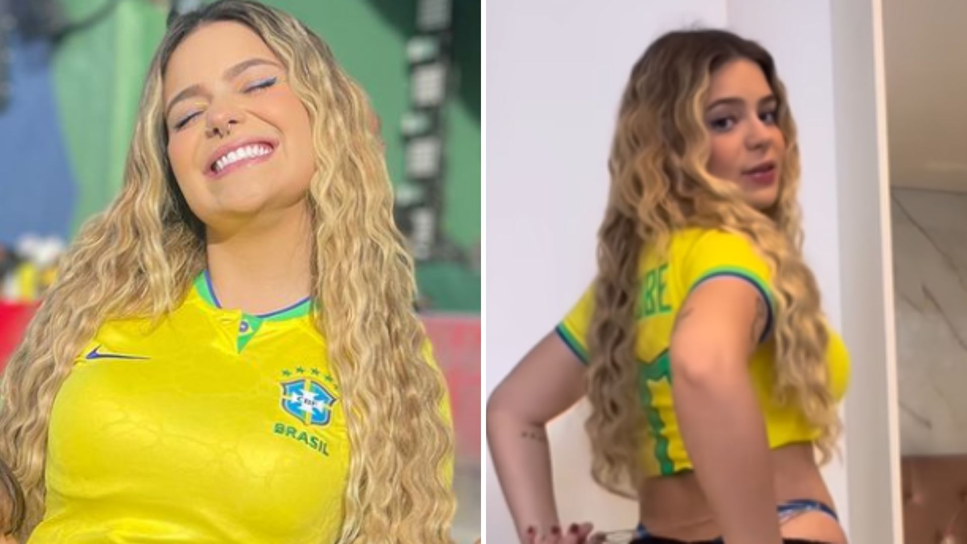Grávida, ex-BBB Viih Tube é criticada por usar look com a calcinha de fora: “Estragou”