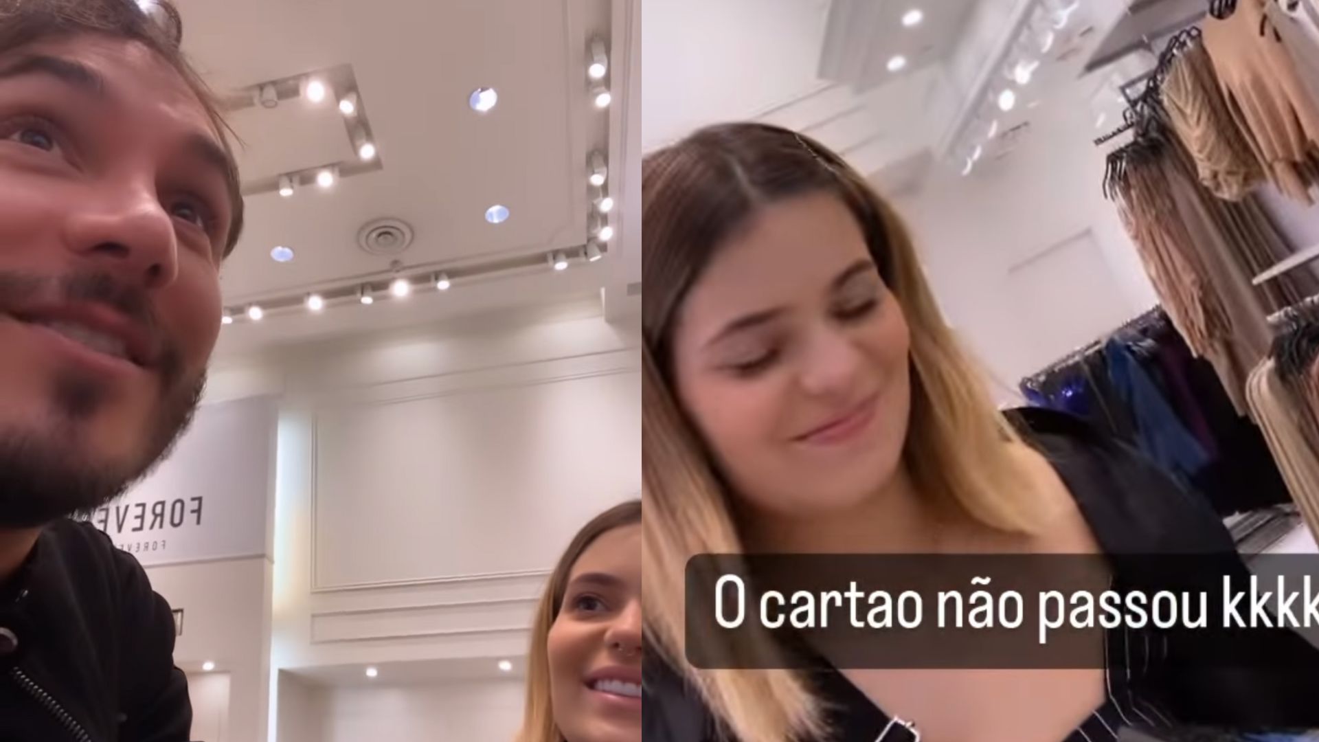 Ex-BBB Viih Tube tem cartão negado em loja e Eliezer brinca: “Nunca aconteceu com ela”