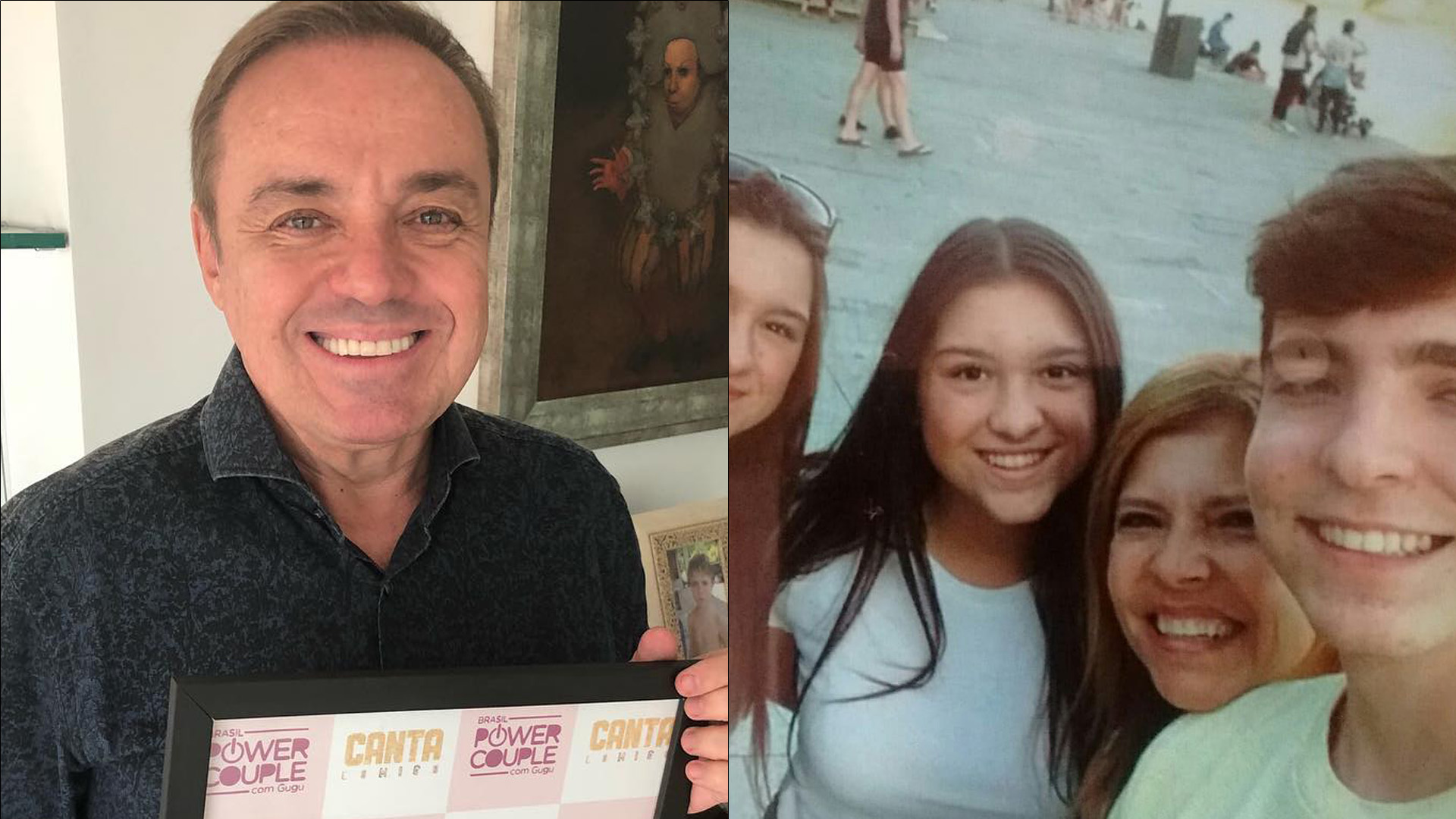 Viúva de Gugu Liberato mostra última foto do apresentador com a família: “Saudade”