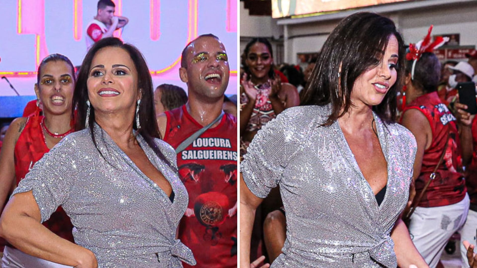 Agora mamãe, Viviane Araújo exibe corpaço e rebola muito com vestidinho curtíssimo