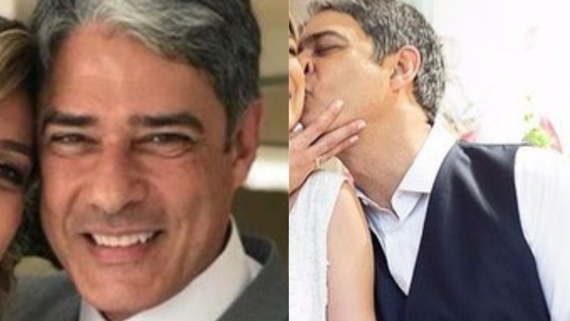 William Bonner celebra 4 anos de casamento e surge em clique raro com a esposa: “Mesma hora”
