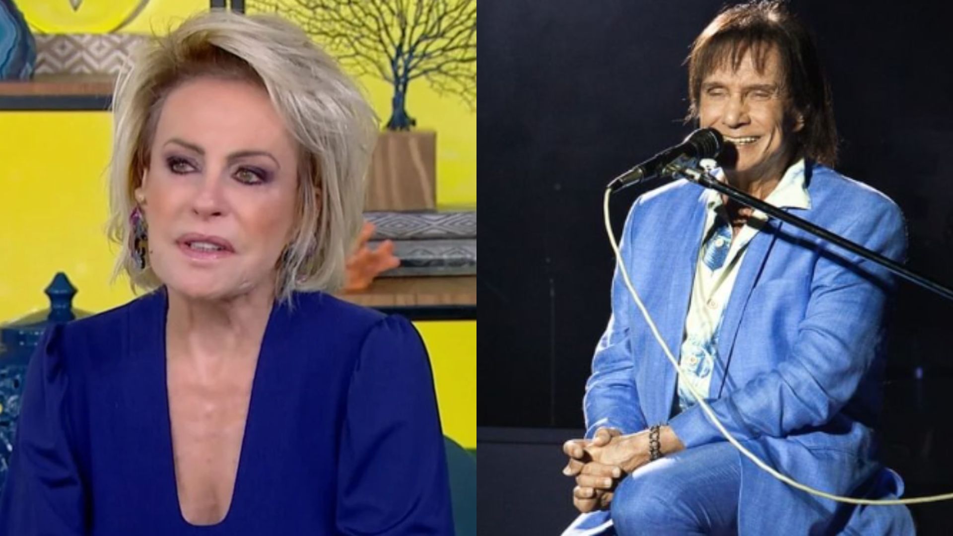 Ana Maria Braga se emociona ao homenagear Roberto Carlos: “Sempre amou muito”