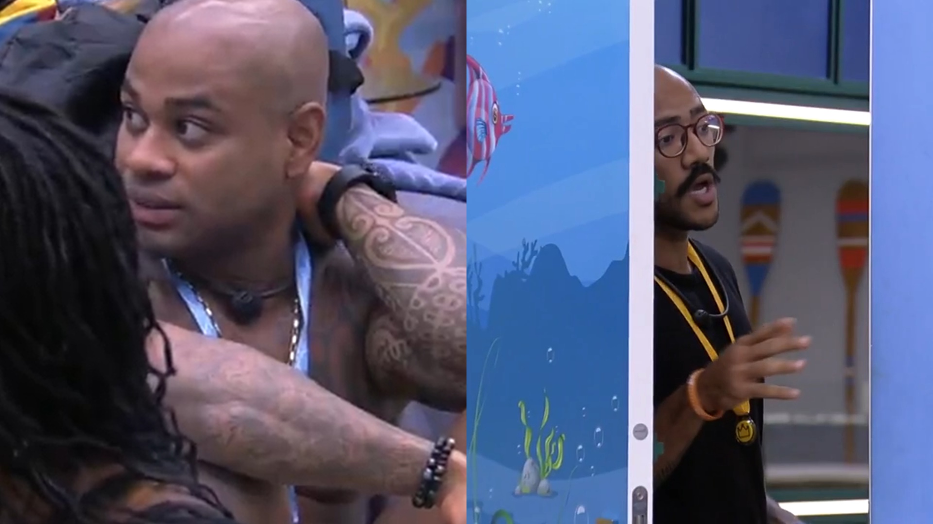 BBB23: Cezar ataca Ricardo após flagrar brother gravando conversa escondido: “Filmando”