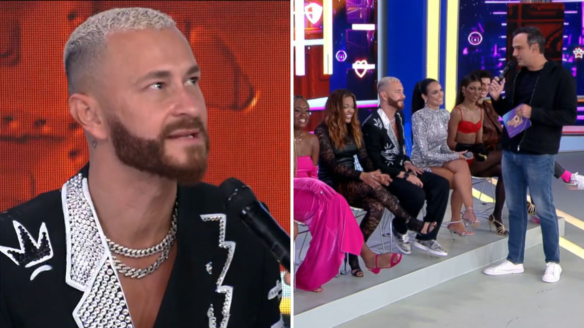 BBB23: Fred quebra protocolo e reclama com Tadeu Schmidt: “A gente não podia!”