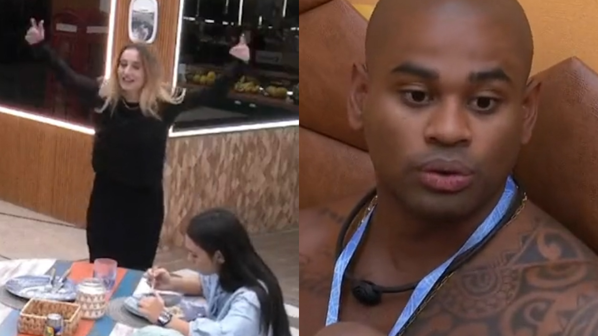 BBB23: Debochada, Bruna zomba dos trejeitos de Cezar e até imita: “É síndrome”