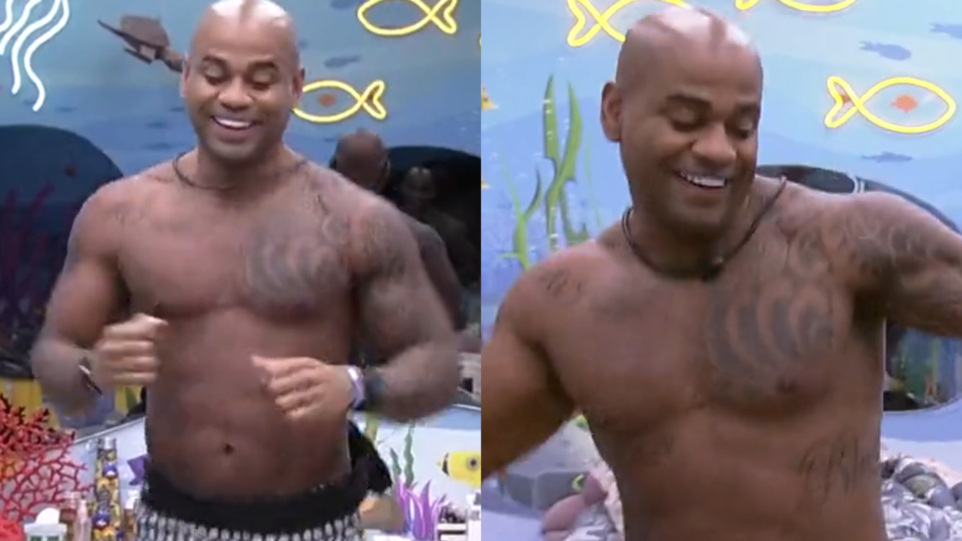 BBB23: Cezar Black acorda feliz sem saber que está bombando na web