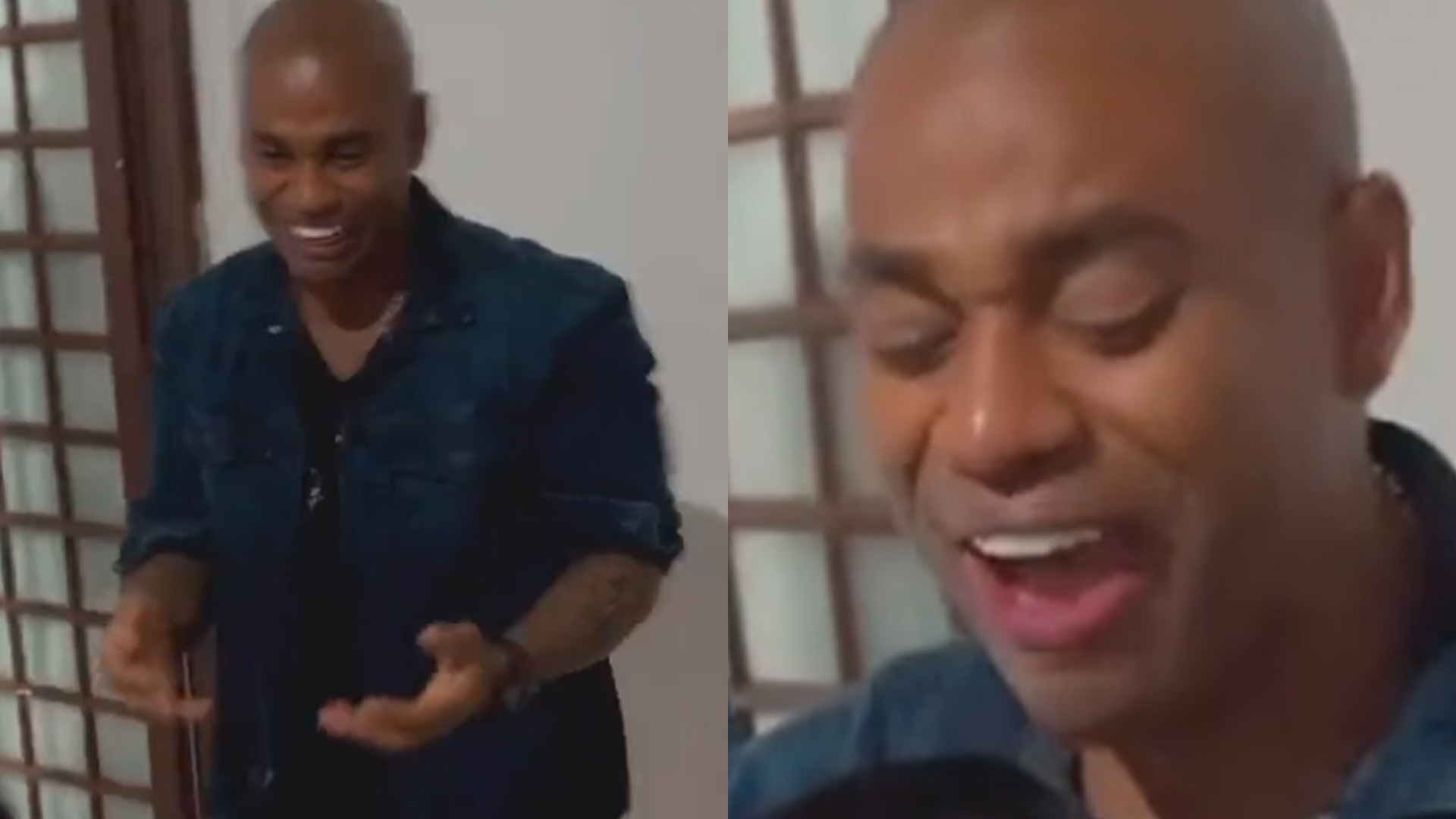 Ex-BBB Cezar Black tem reencontro emocionante em vídeo: “Papai e filhinho”