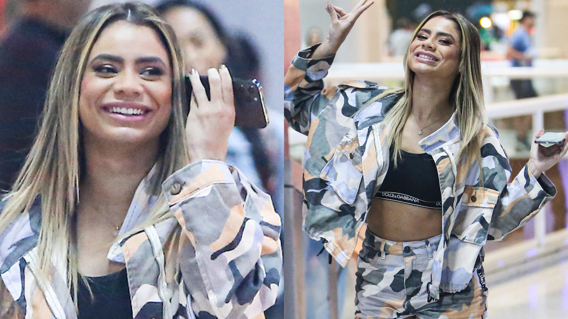 Crise? Que nada! Lexa é clicada bem sorridente e simpática em aeroporto