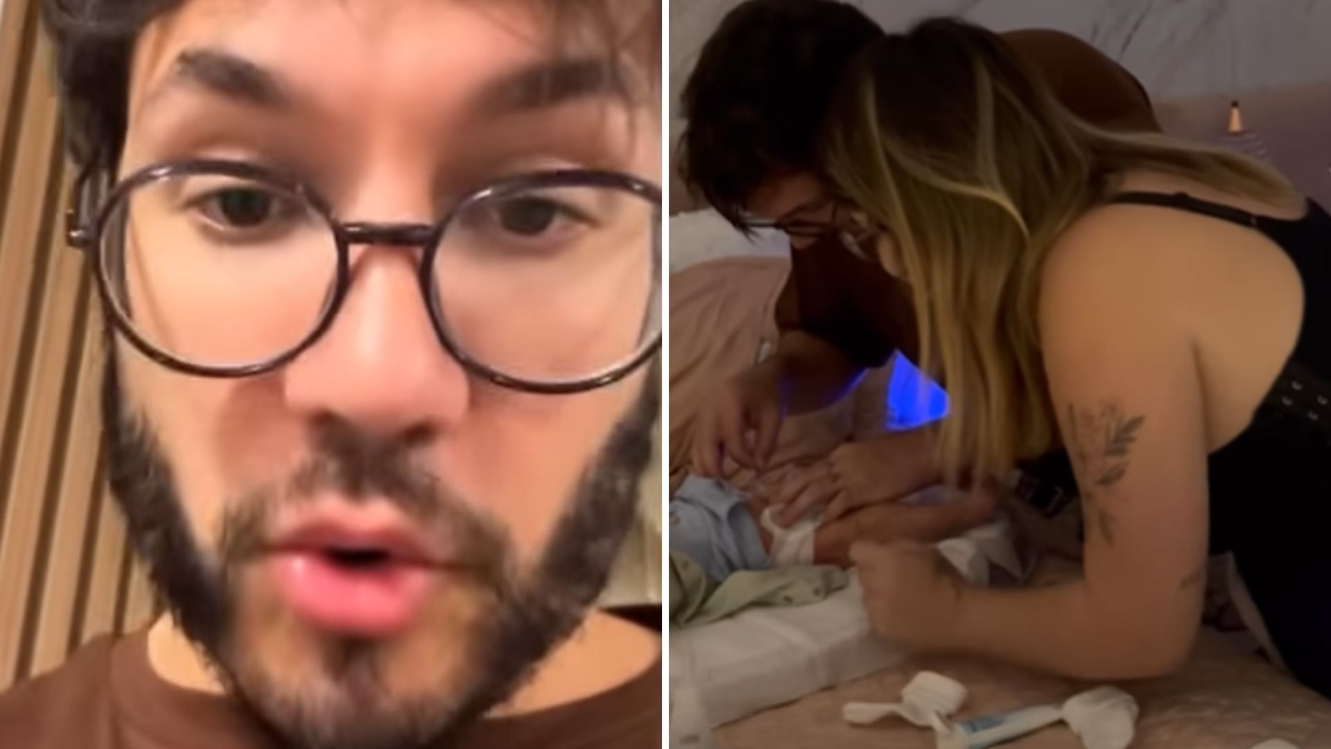 Eliezer conta que umbigo da filha caiu, mas se preocupa: “Os cachorros comeram”