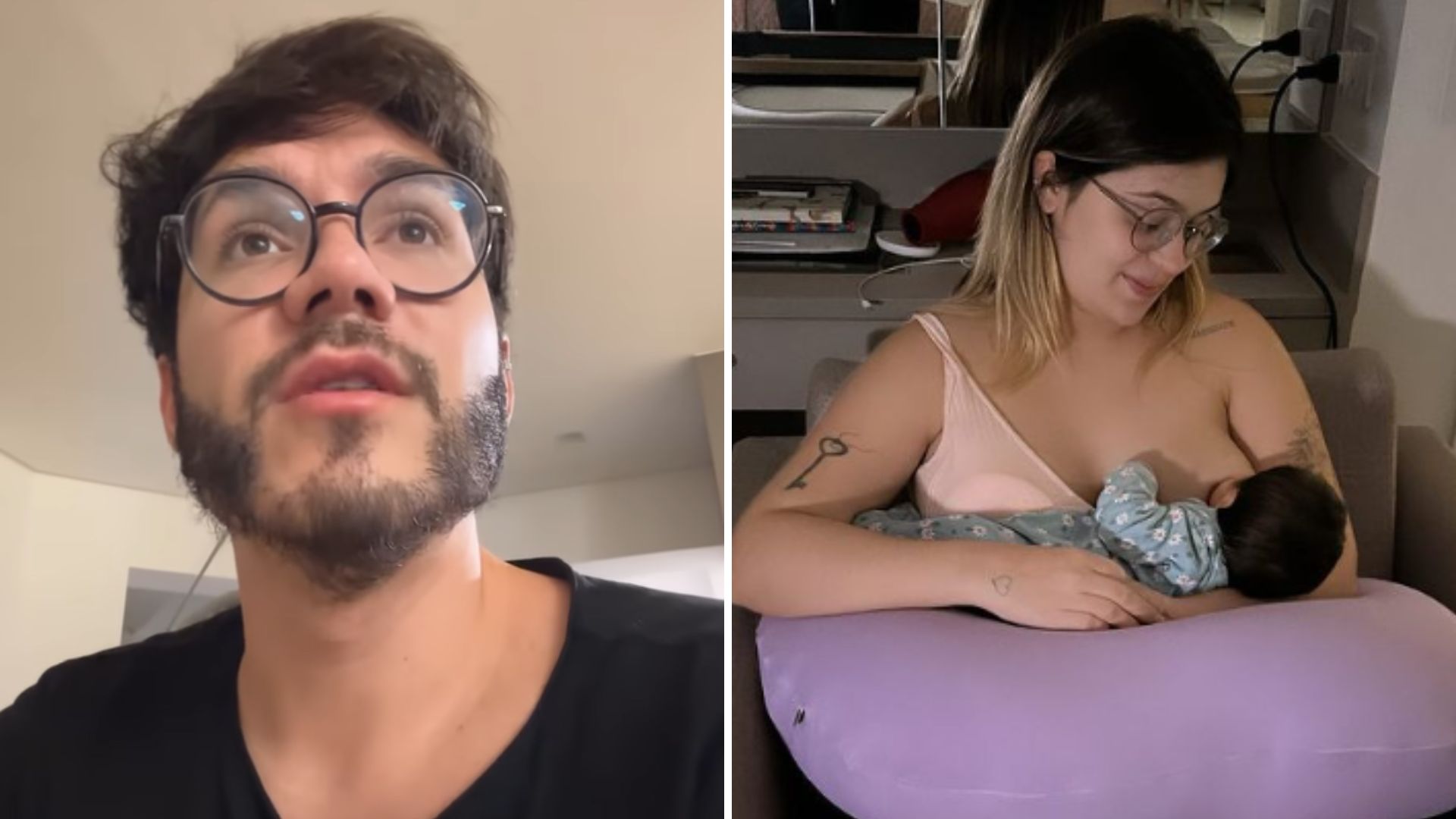 Eliezer nota situação estranha ao ver Viih Tube amamentando: “Cheiro de azedo”
