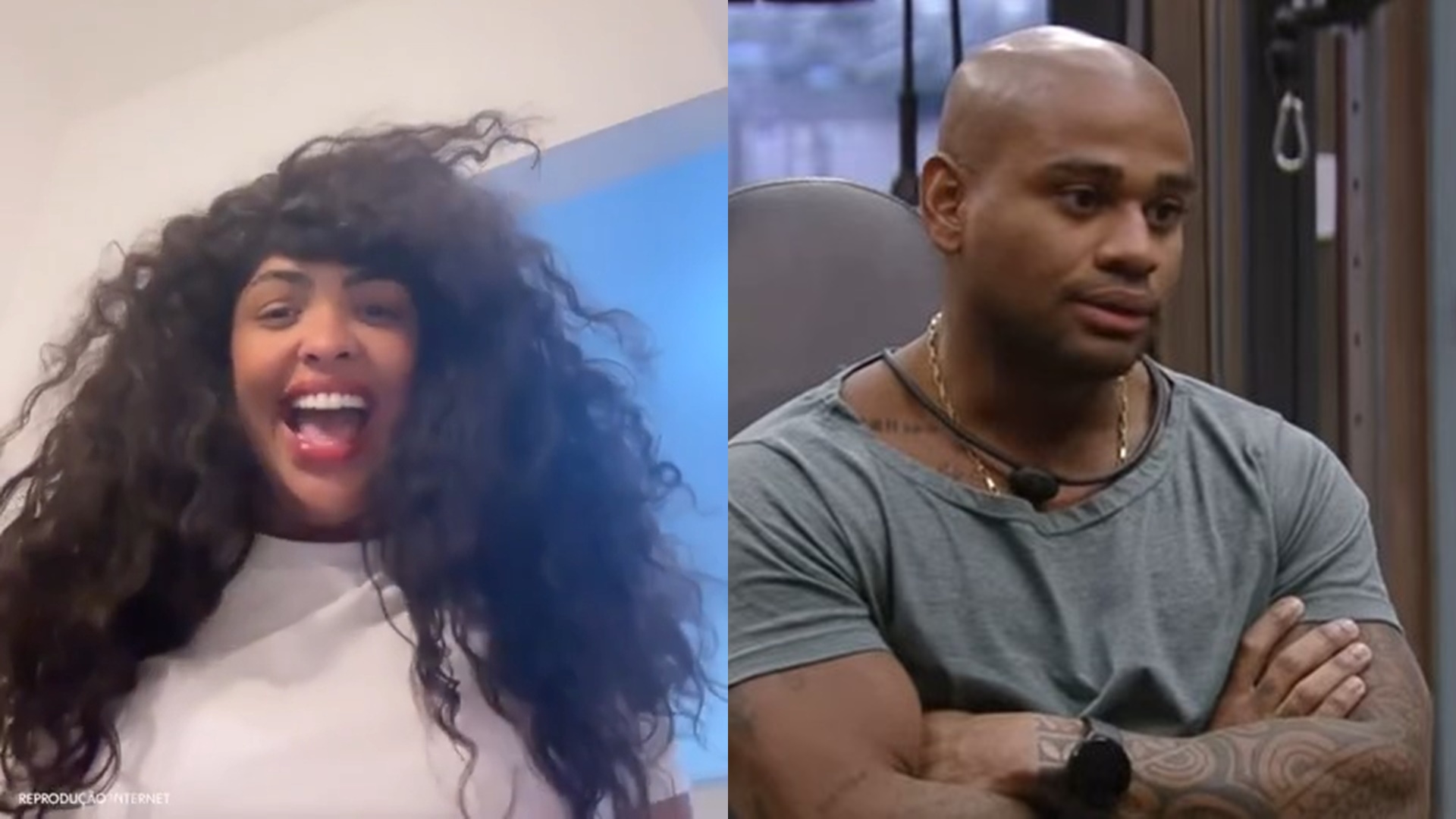 Ex-BBB Paula debocha de Cezar Black ao usar peruca de Tina: “Peguei primeiro”