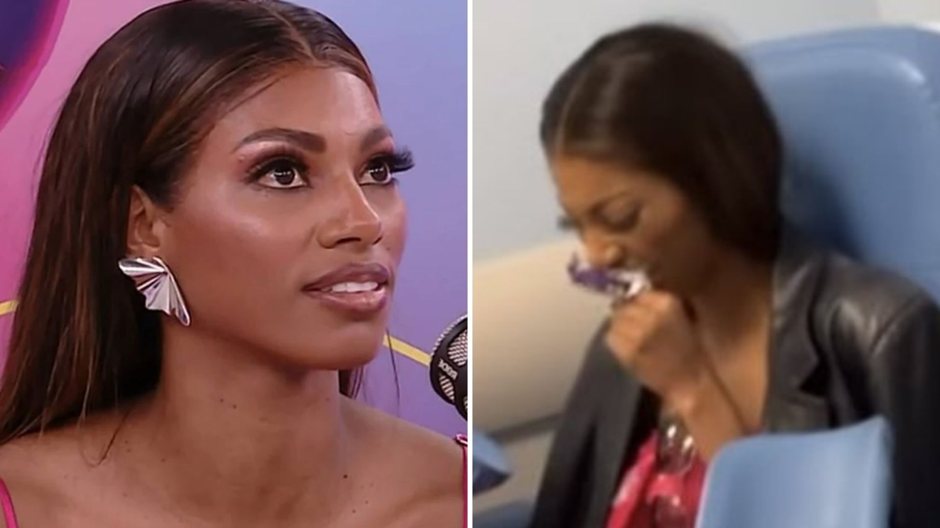 Ex-BBB Tina Calamba passa mal nos bastidores de reencontro do BBB23: “Quedinha”