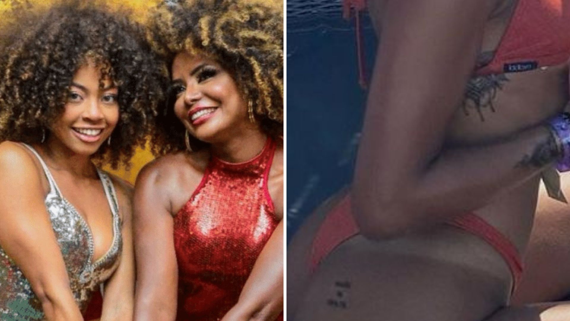 Filha de Adriana Bombom exibe tatuagens por corpão de biquíni: “O tempo voa”