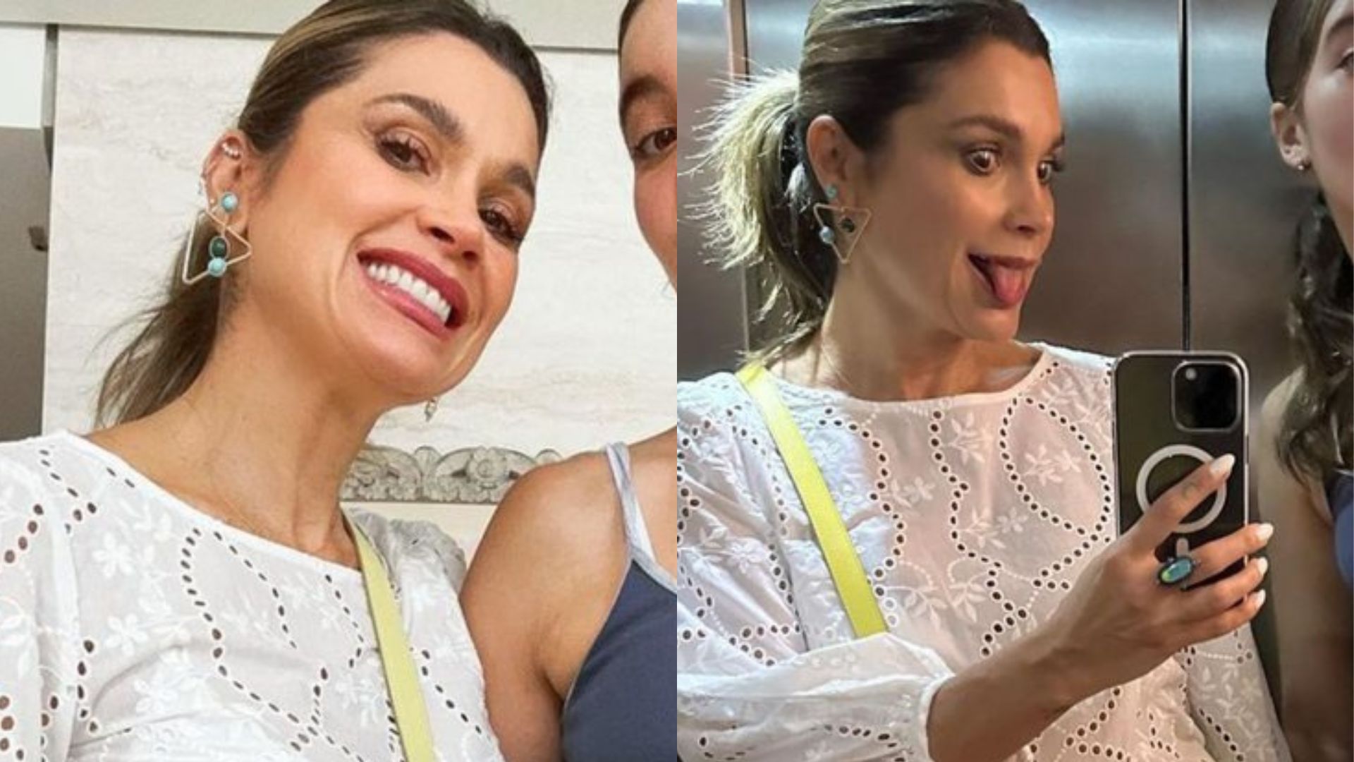 Flávia Alessandra impressiona fãs em clique raro com a caçula: “Ela tá enorme”