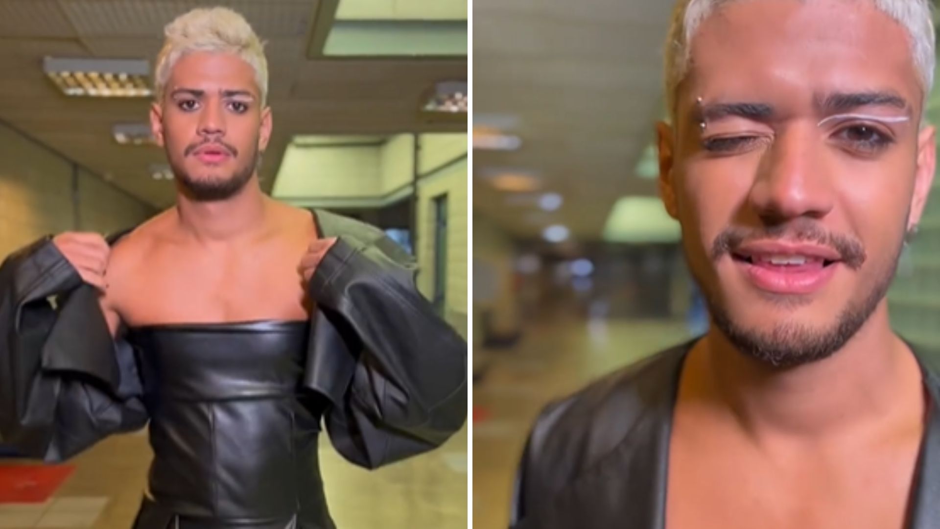 BBB23: Gabriel Santana quebra o tabu em look diferentão para a final: “Gato”