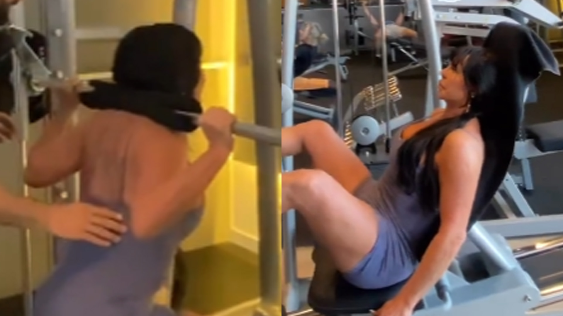 Gretchen malha de body colado e bumbum quase rasga tecido: “Cuidando de mim”