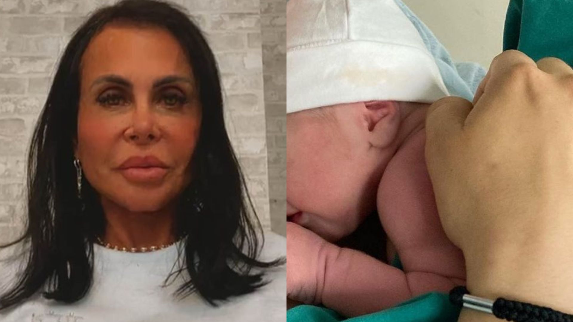 Gretchen encanta web com primeira aparição do neto recém-nascido: “Meu Arthur”