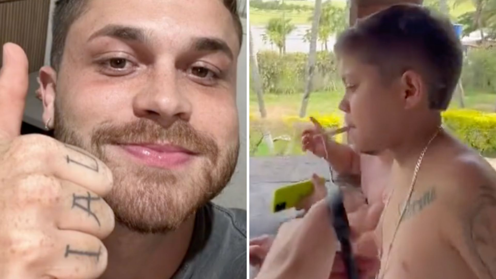 Não é uma criança! Rapaz fumando em vídeo de Gustavo Tubarão gera confusão