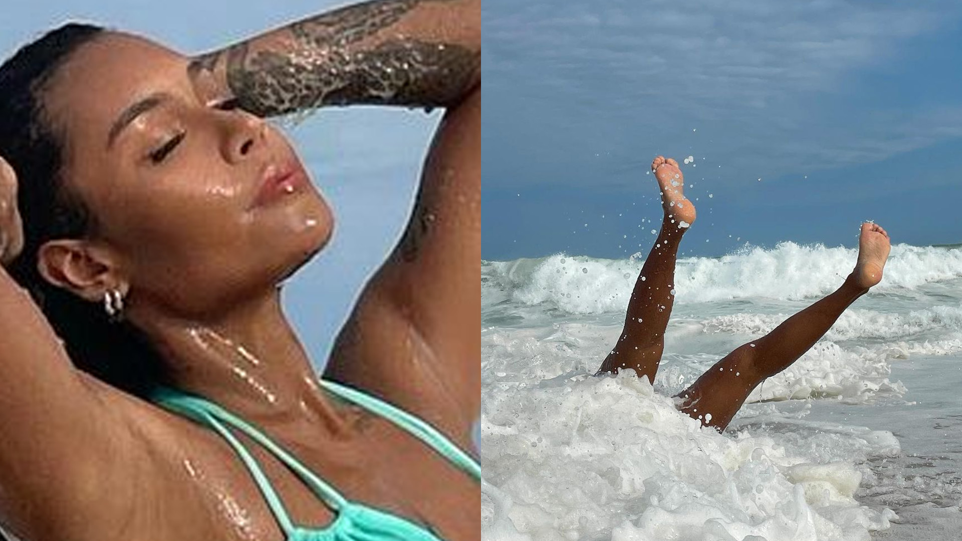 Irmã de Gracyanne Barbosa leva “caldo” no mar enquanto posava de biquíni: “Maravilhosa”