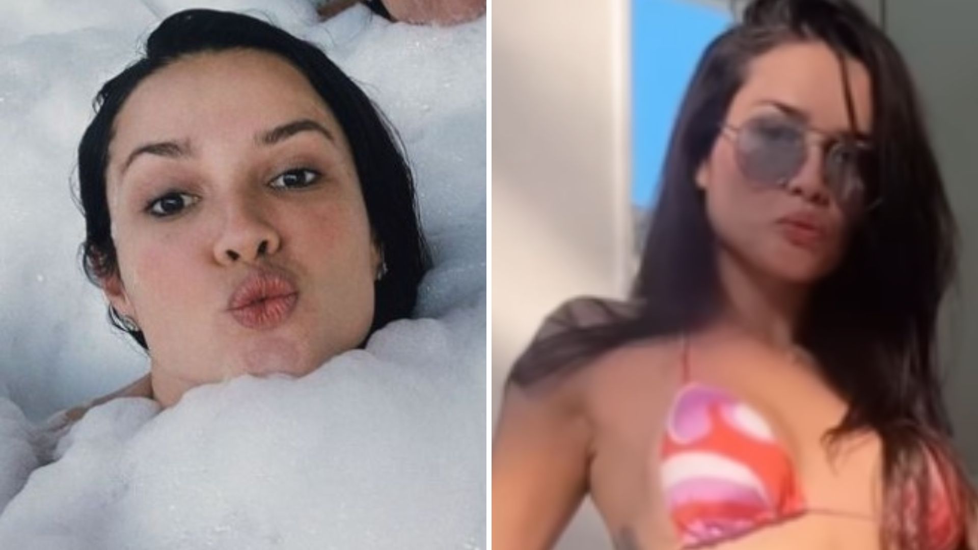 Magérrima, Juliette Freire quase faz biquíni minúsculo despedaçar na jacuzzi: “Não tem praia”