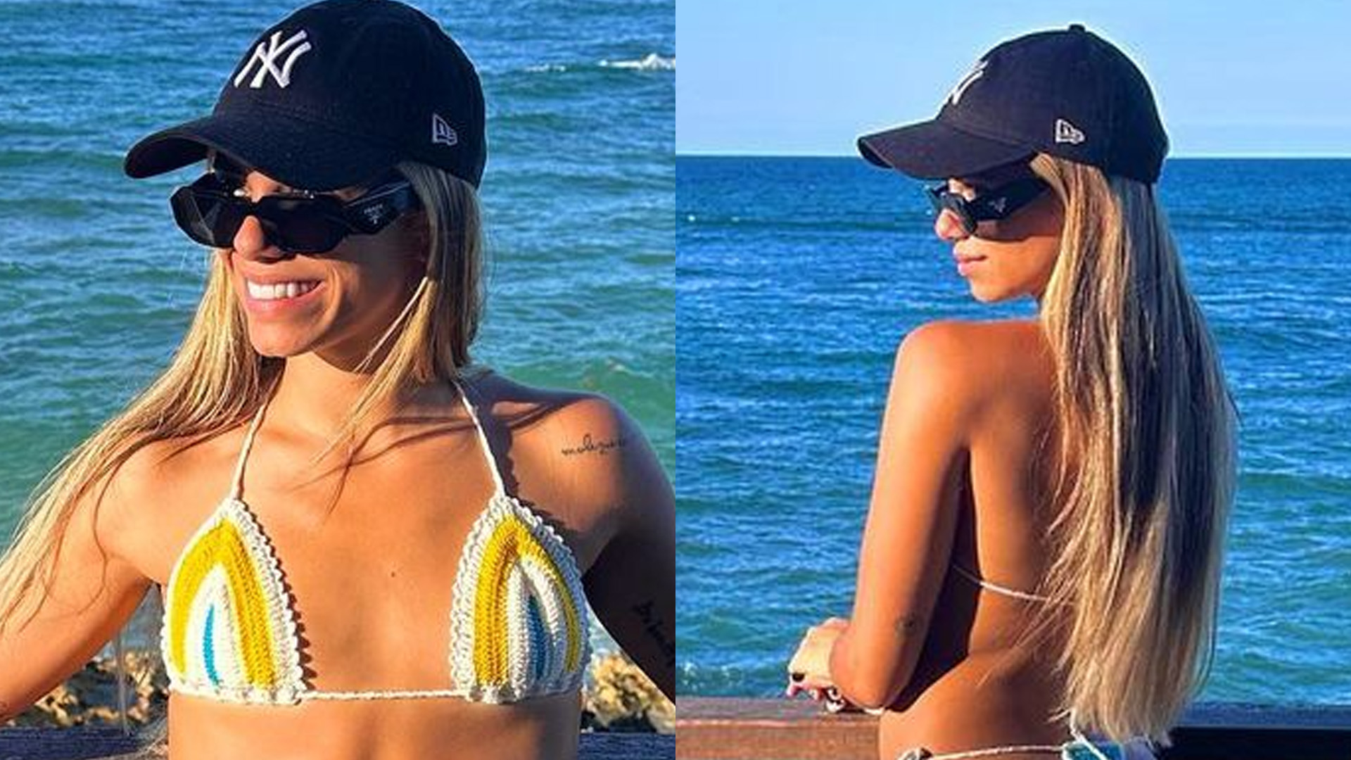 Ex-BBB Key Alves exibe bumbum com biquíni fio-dental de crochê: “Recheado”