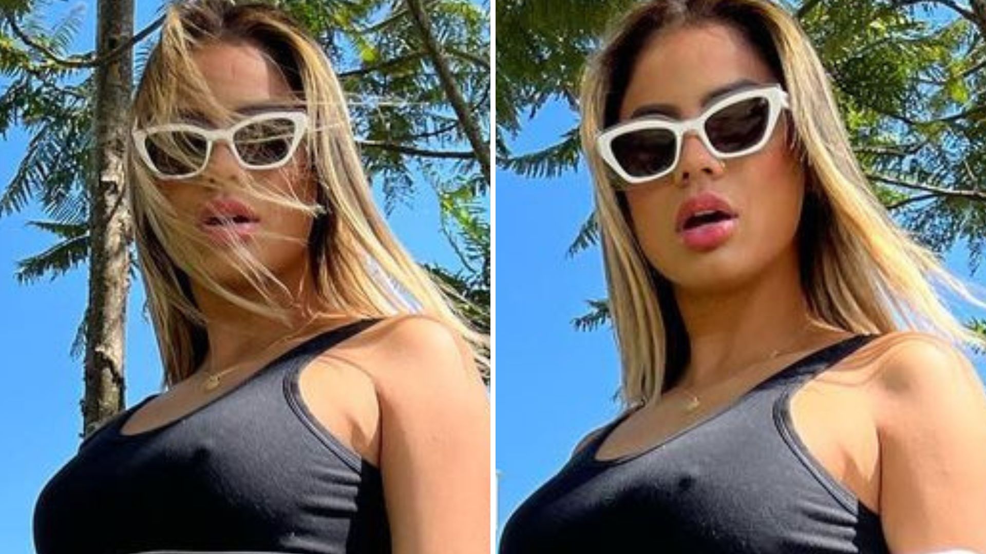 Lexa deixa intimidade marcar em top apertadíssimo e exibe barriga chapada: “Deusa grega”
