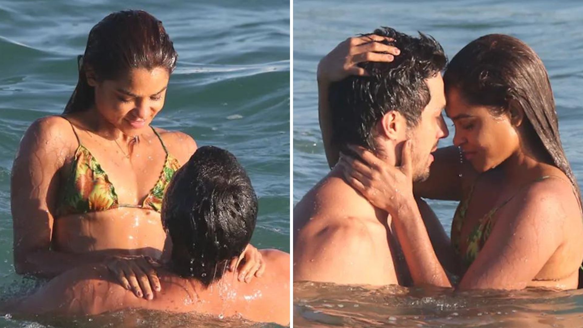 Lucy Alves e Romulo Estrela gravam cenas quentes para final de ‘Travessia’