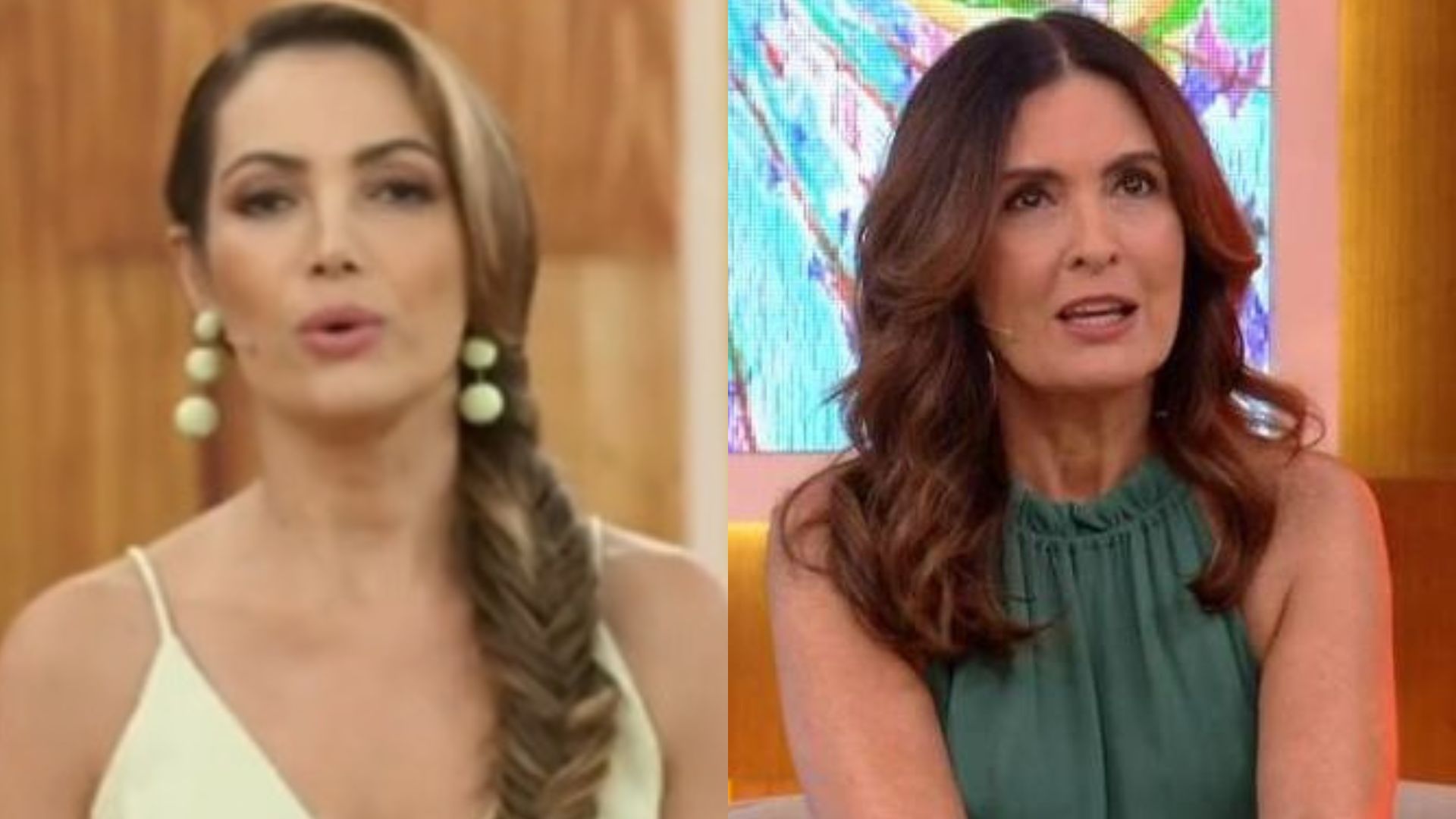 Que constrangimento! Patrícia Poeta é confundida com Fátima Bernardes ao vivo no ‘Encontro’