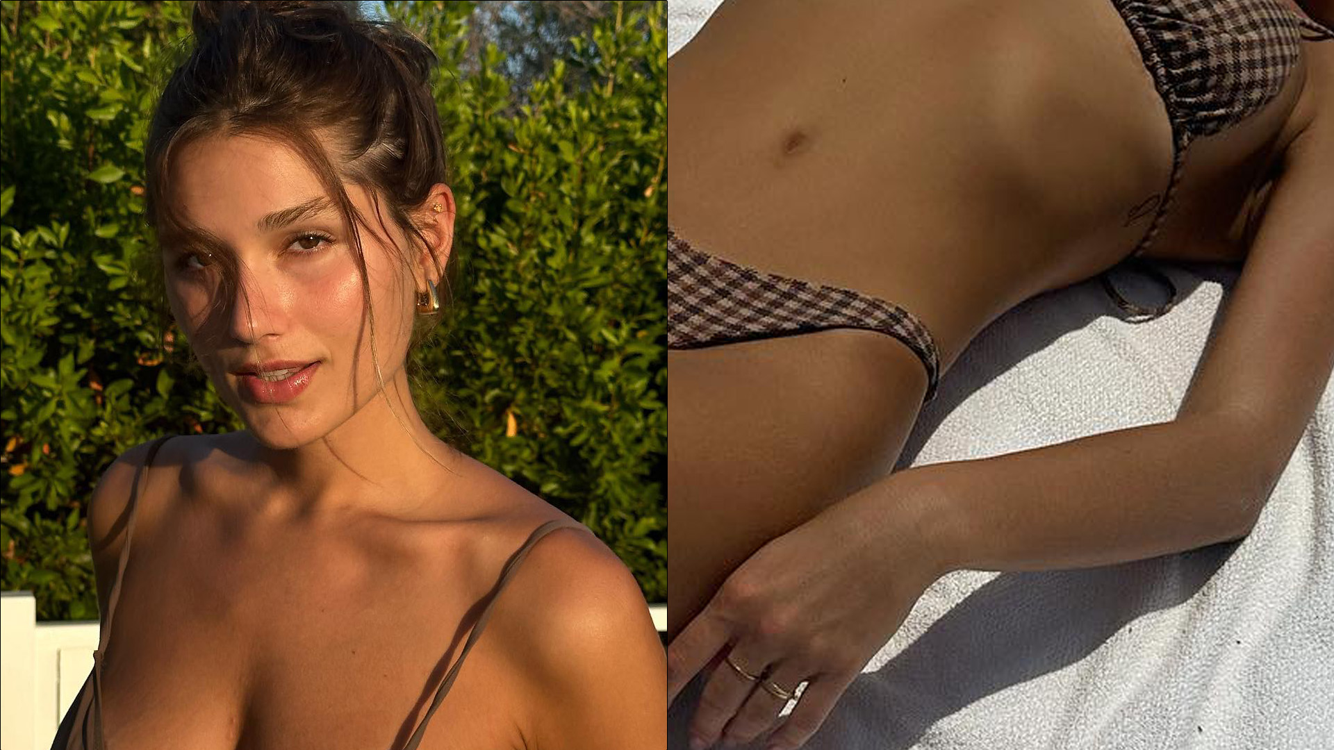 Só de biquíni, Sasha Meneghel sensualiza em ângulo indiscreto e enlouquece marido: “Gostosa”