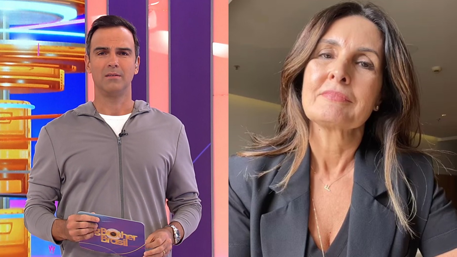 BBB23: Tadeu Schmidt agradece participação surpresa de Fátima Bernardes: “Que honra”