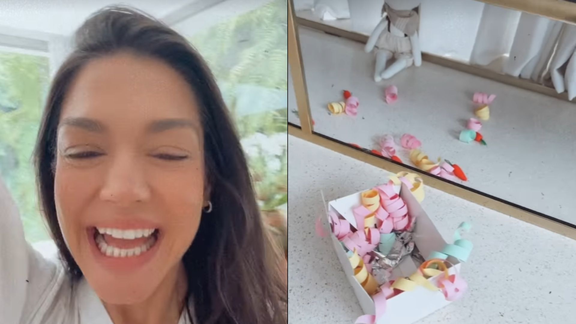 Thais Fersoza faz caça aos ovos com filhos e explode fofurômetro: “Uma ansiedade”