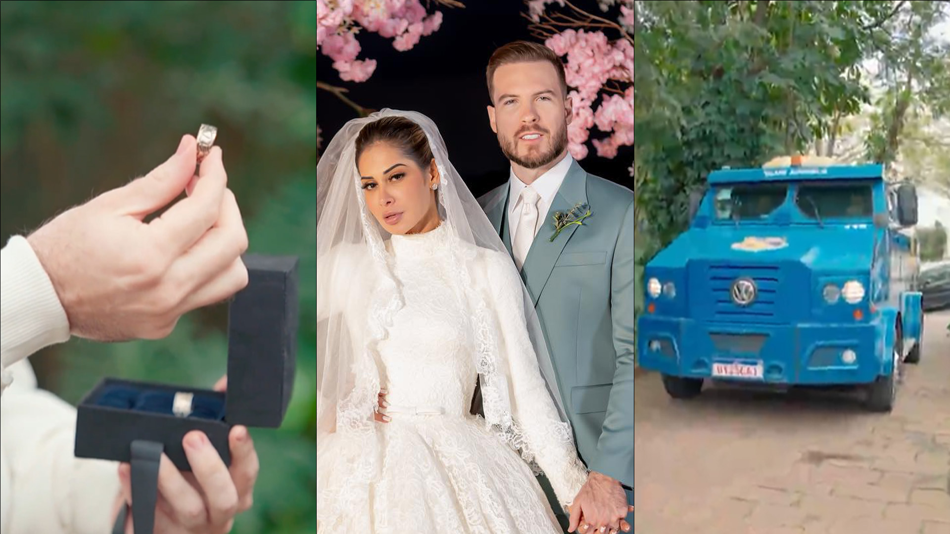De milhões: alianças de Maira Cardi e Thiago Nigro foram transportadas de carro-forte