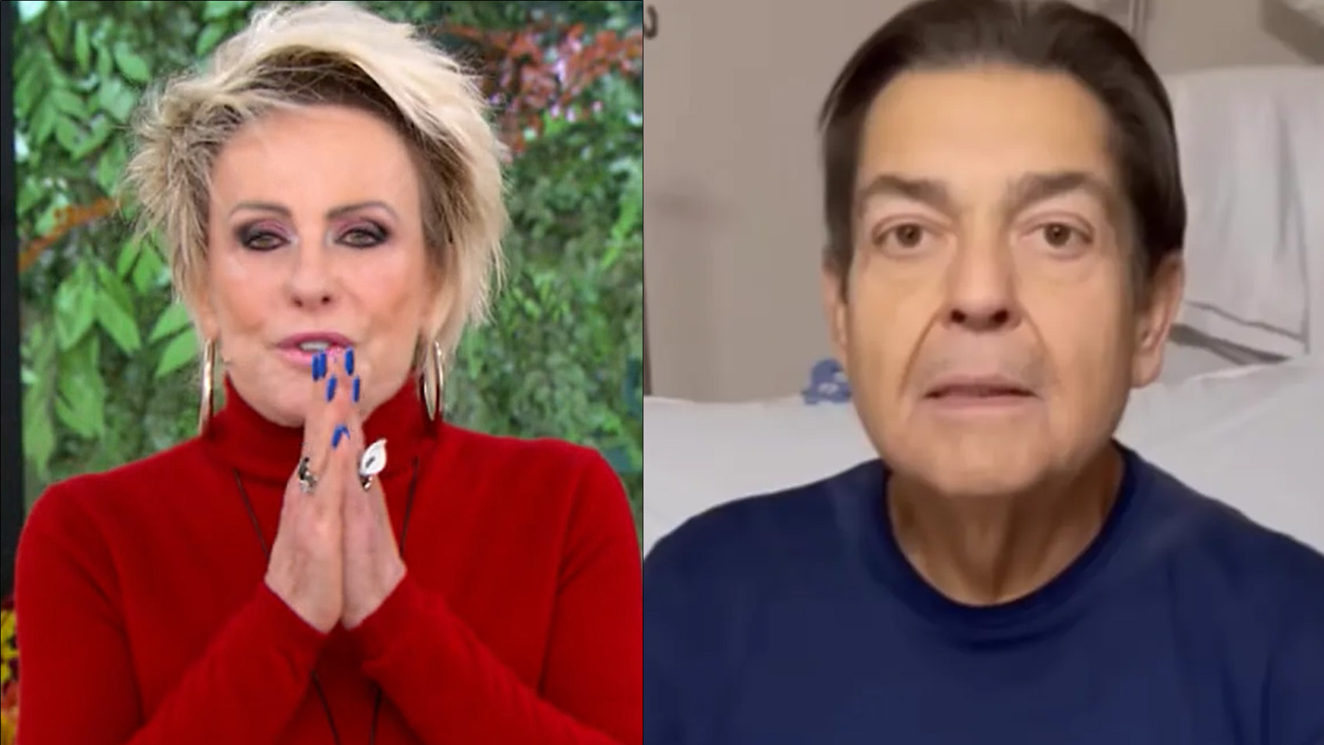 Ana Maria Braga quebra protocolo e manda recado para Faustão: “Meu amigo…”