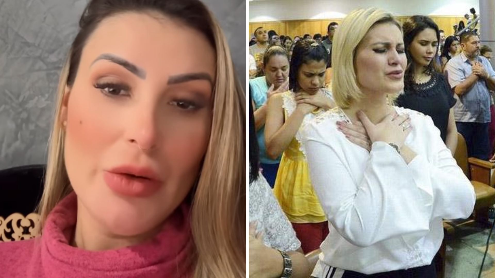 Na noite, Andressa Urach desiste de processar a Igreja: “Abri mão dos 2 milhões”