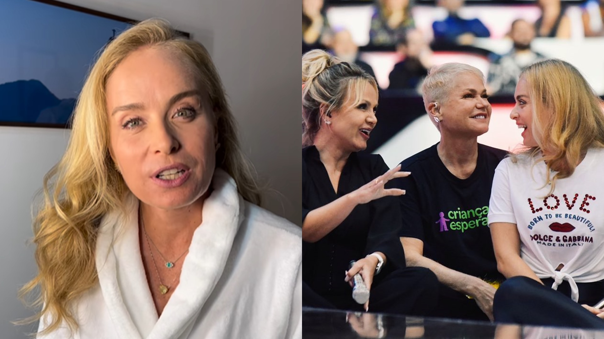 Angélica faz desabafo sobre rivalidade com Xuxa e Eliana: “Queriam que houvesse”
