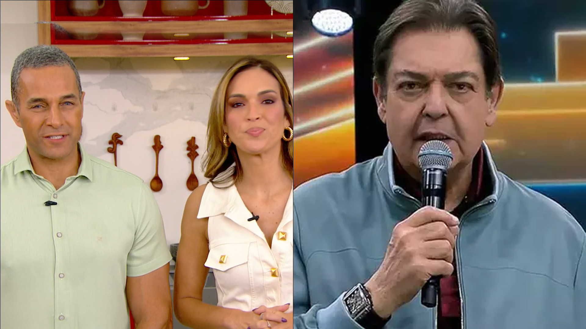 Apresentadores da Globo quebram protocolo e mandam recado para Faustão: “Na torcida”