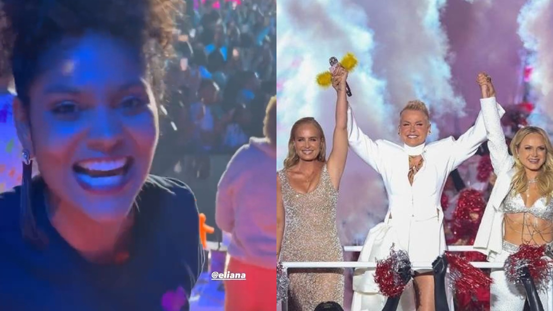 Barbara Reis debocha de Mara Maravilha ao assistir Xuxa, Eliana e Angélica juntas: “Faltou”