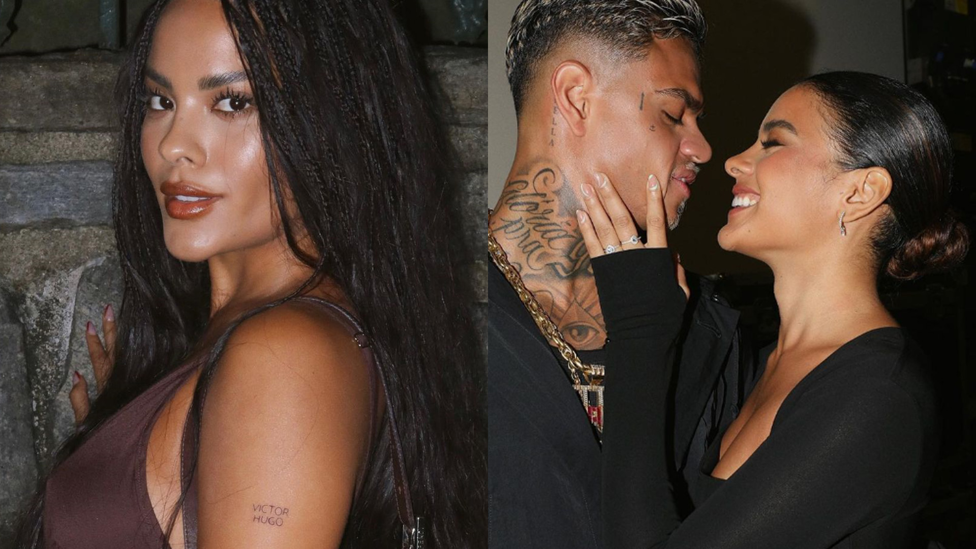 Discretinha? Bella Campos explica tatuagem “levinha” para MC Cabelinho: “Fácil de cobrir”