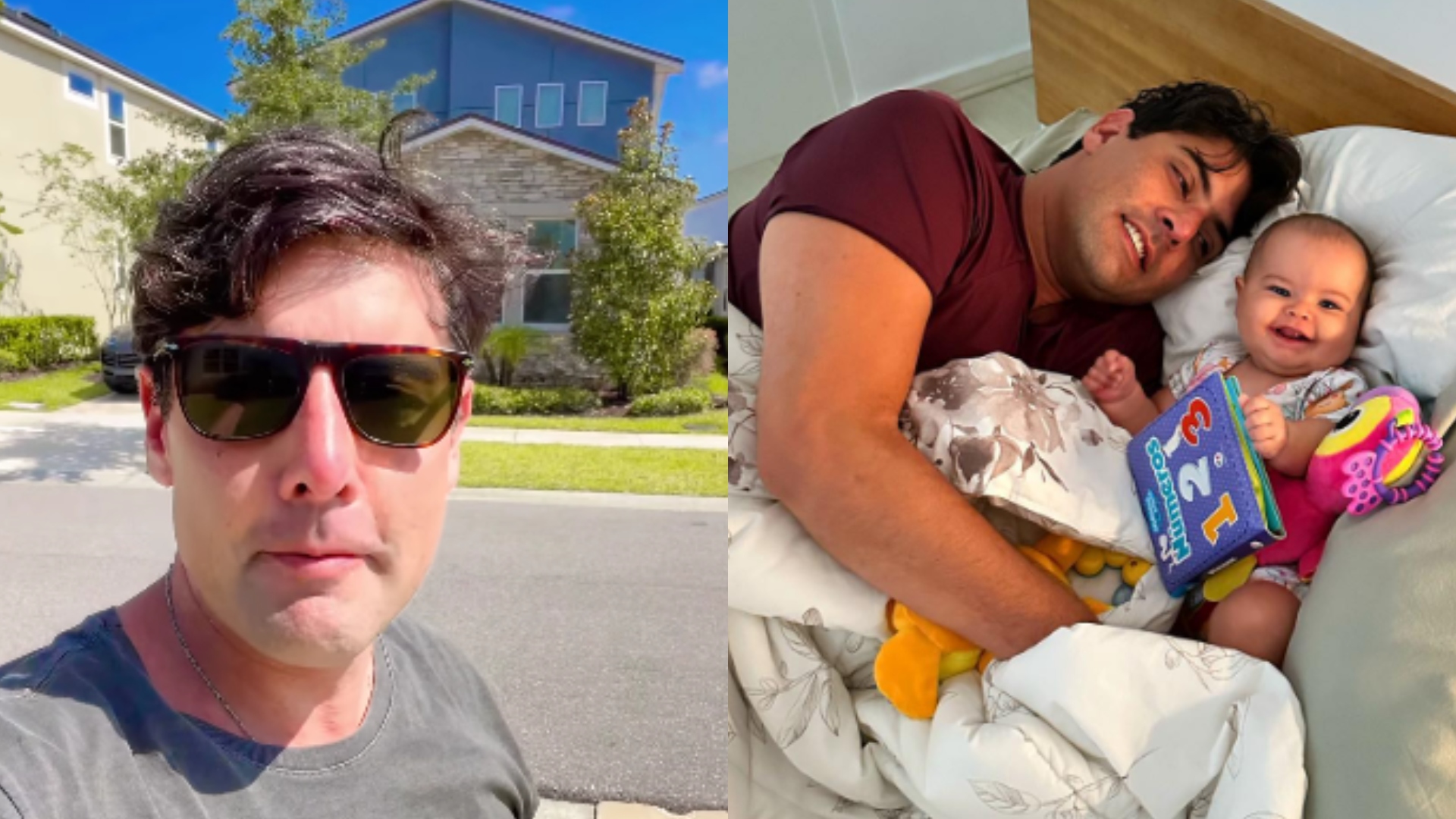 Após tempo afastado da filha, Bruno de Luca detalha reencontro emocionante: “Chorei”