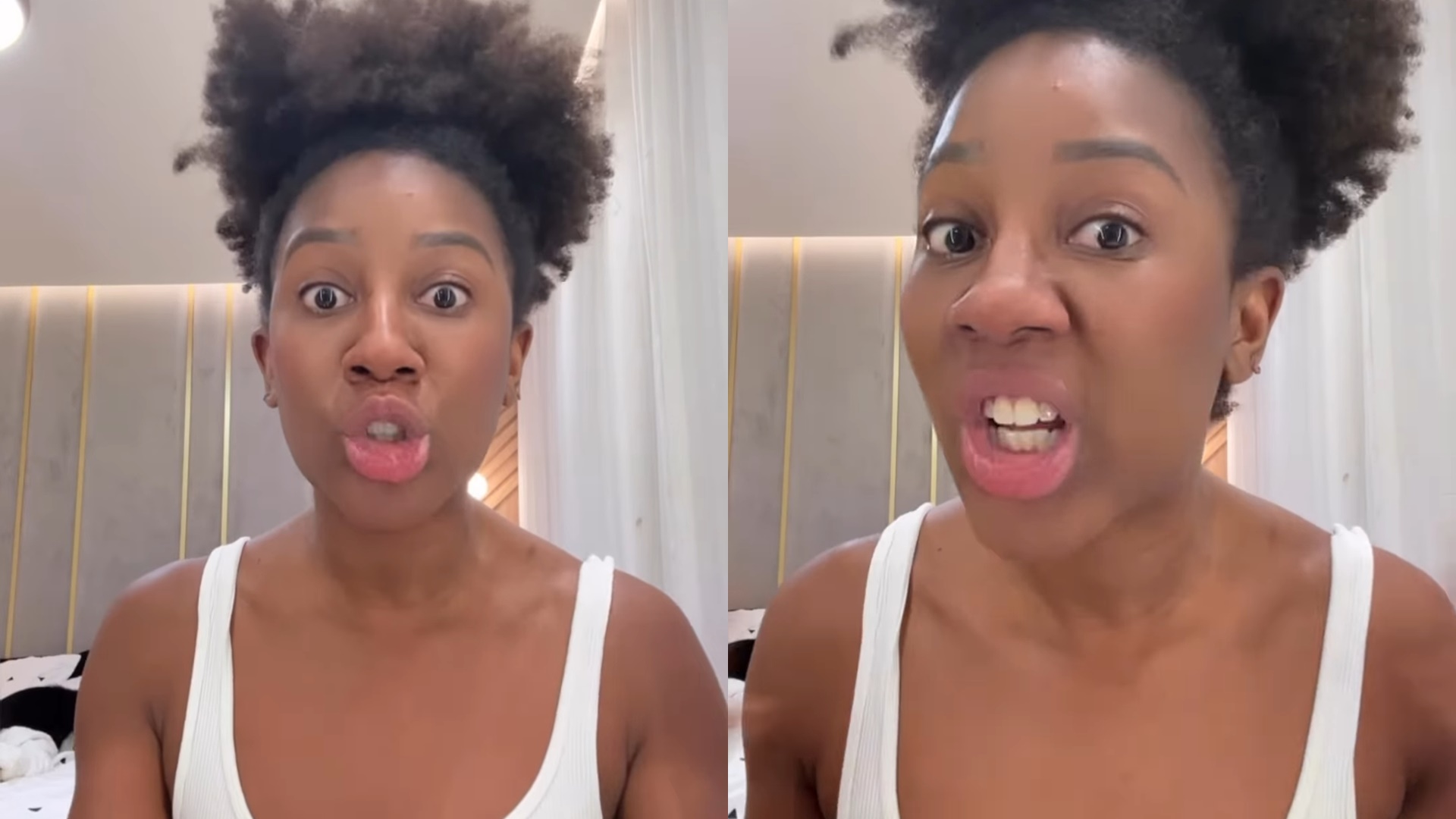 Camilla de Lucas se revolta ao ver fotos que tirou em evento: “O flash te destrói”