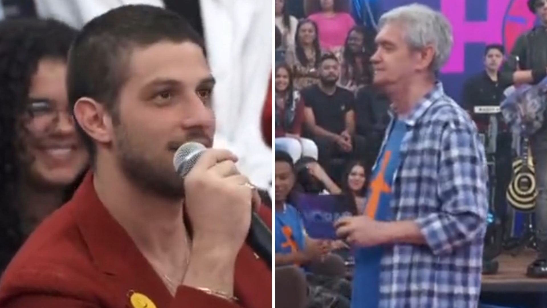 Chay Suede fica em choque com pergunta inusitada de Serginho Groisman: “Tá que tá”