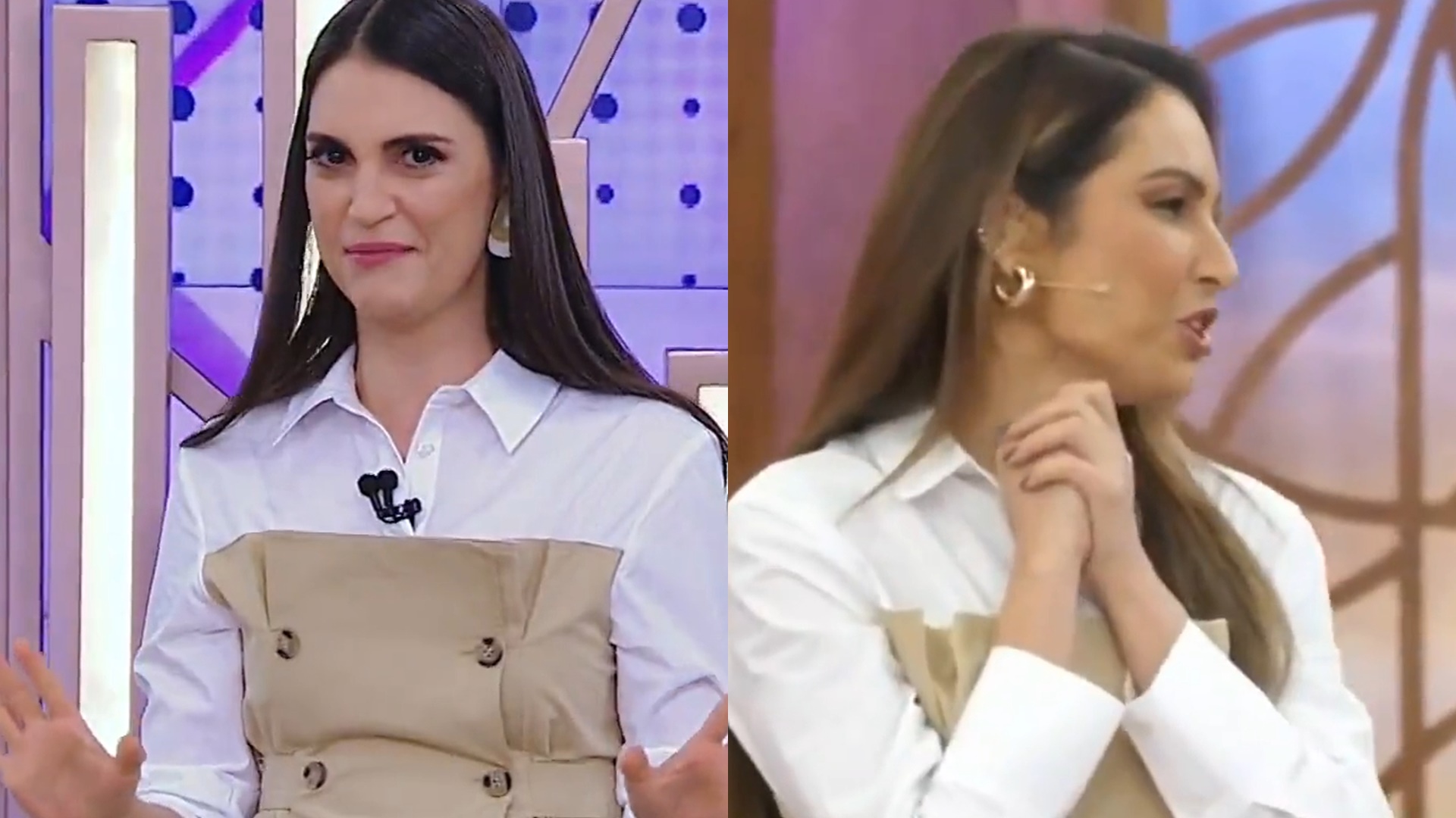 Chris Flores se pronuncia ao ter look copiado por Patrícia Poeta: “Eu usei na segunda”