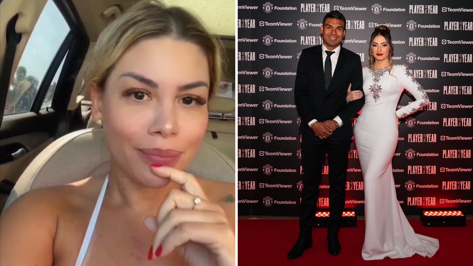 Suposta amante de Casemiro manda mensagem diretamente à esposa do jogador: “Fica bem”