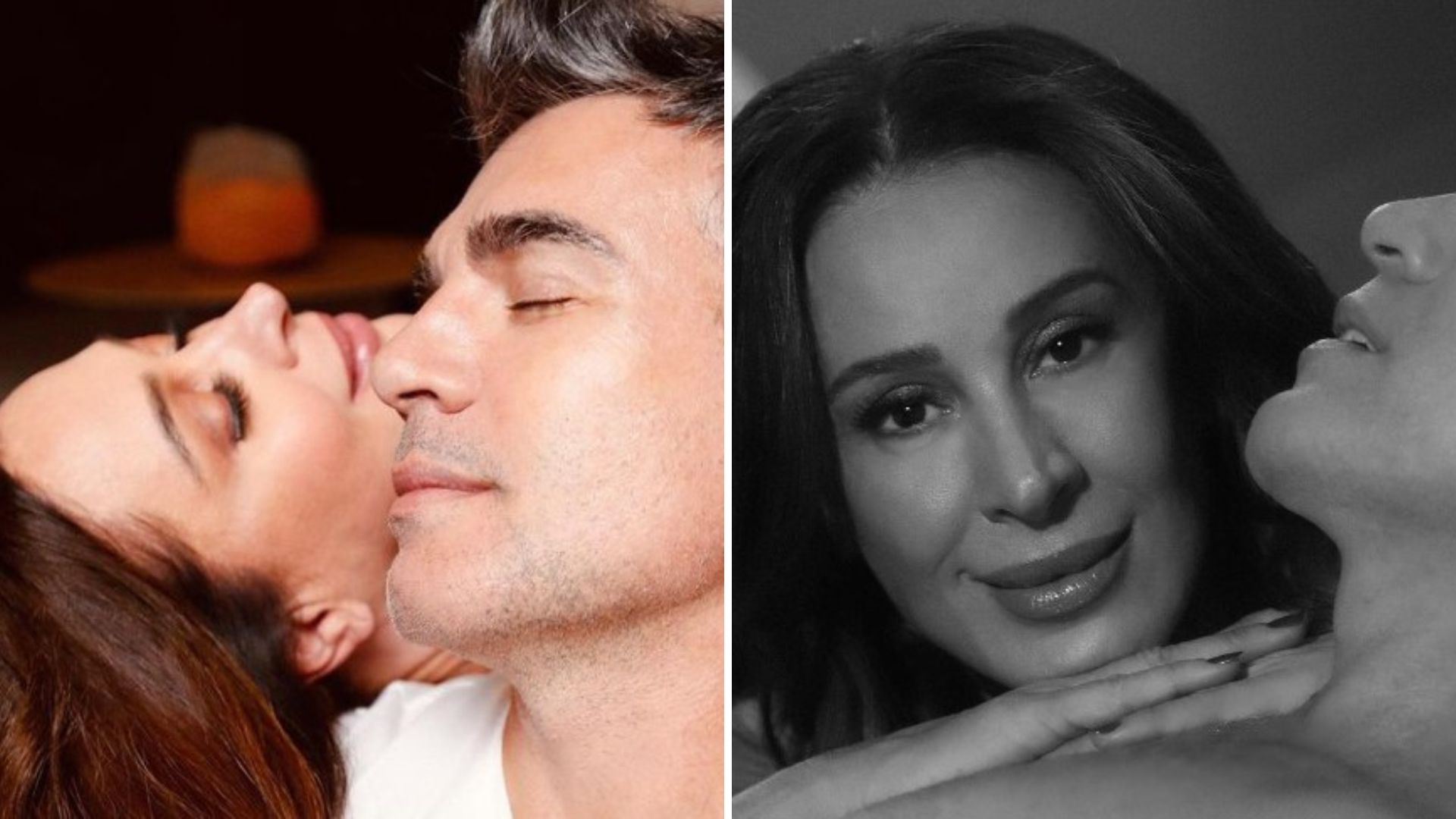 Viajando, Claudia Raia mostra registros sensuais com o marido: “Saudades do meu Moisés”